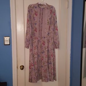Vintage Hal Hardin floral midi dress